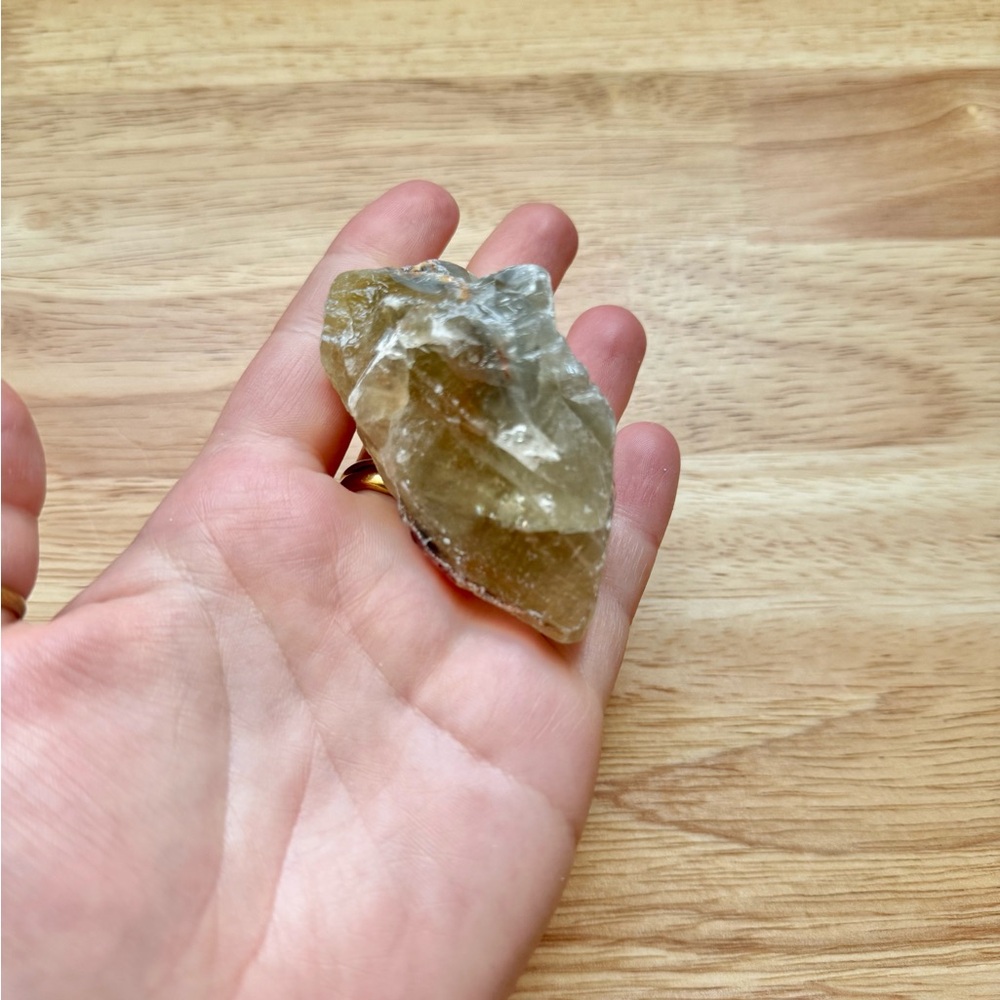 Rough Green Calcite Crystal